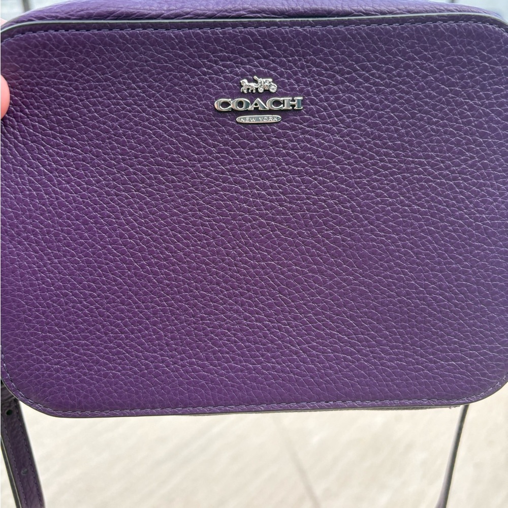 Coach Rich Purple Leather Bag